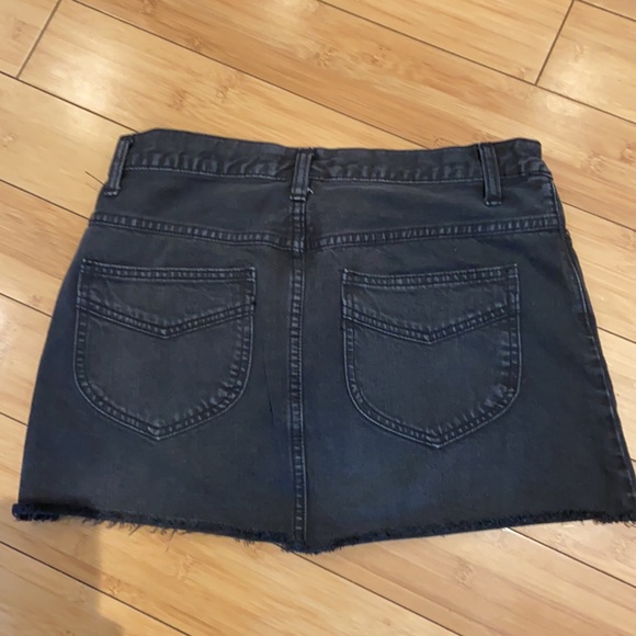 Free People black denim skirt - Picture 4 of 9